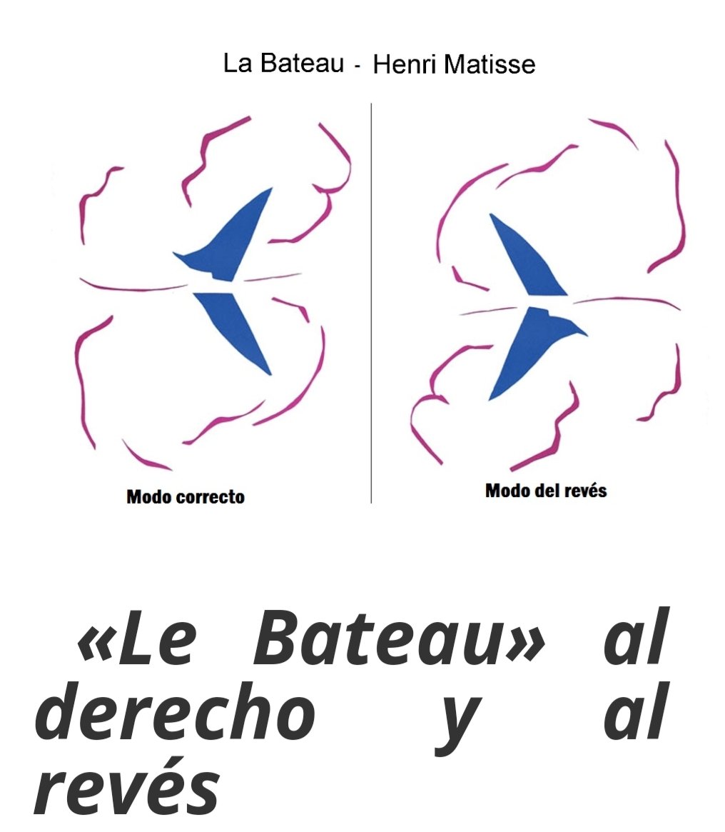 Digenes201's tweet photo. En 1961 el MoMA expuso una colección de Matisse, en ella, esté cuadro permaneció durante cuarenta y siete días al revés. Durante ese tiempo pasaron frente al cuadro más de 100.000 personas, entre los que estaban los responsables de la exposición, críticos, y expertos en arte. https://t.co/eolEgZGw3N