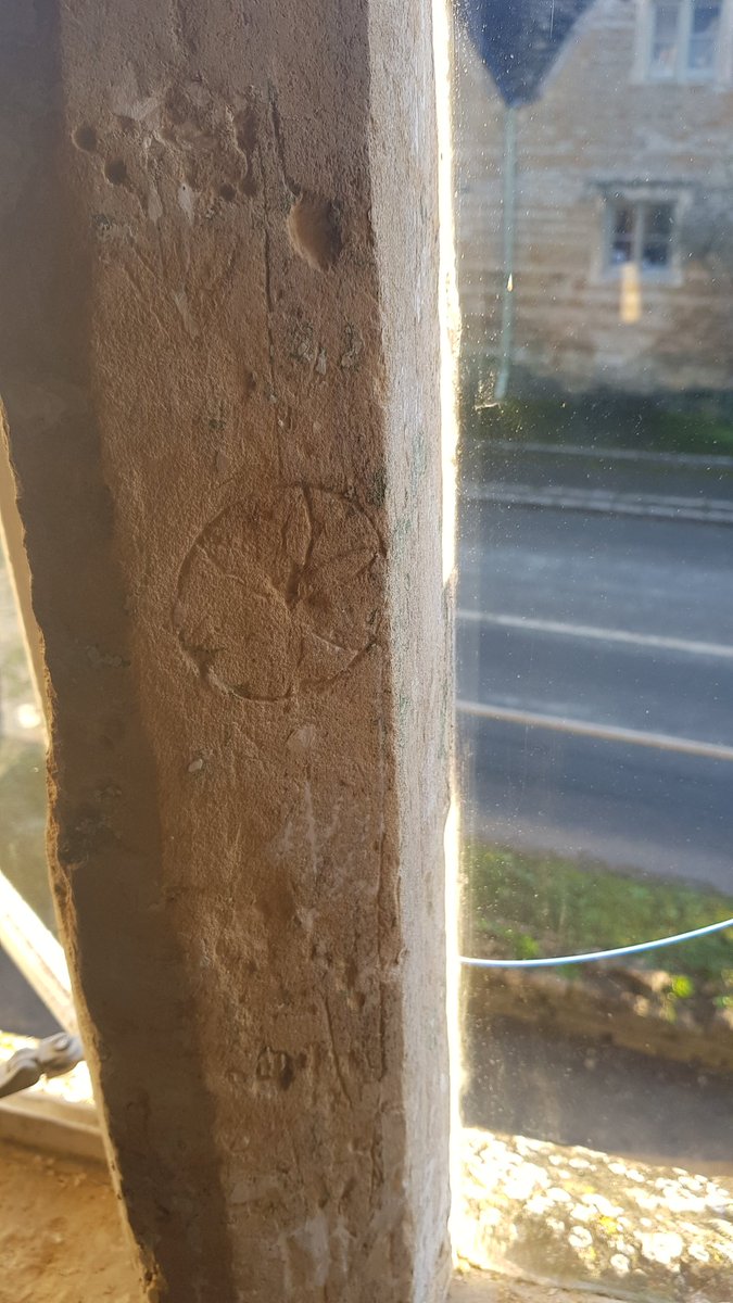 CalNewton99's tweet photo. Working with my Sister on exciting projects in the beautiful Cotswolds, we have discovered witches marks inside the 600 year old property! Wonder how much sleep we will be getting! 🧙‍♀️
#Cotswolds #witchesmarks #apieceofhistory https://t.co/X2NwBUYLFM