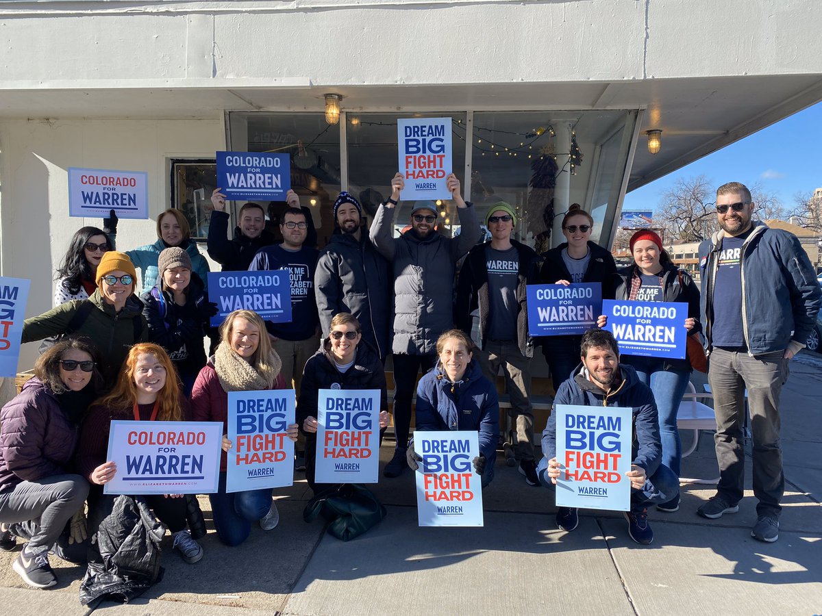 apardee's tweet photo. This may be our best turnout yet!! 🤩 Denver for Warren is knocking doors and taking names!! 💪🎉🥳 Join us tomorrow in Cheesman Park!! RSVP here 👉 https://t.co/mCnabj1XFH #DenverForWarren #DreamBigKnockHard #Warren2020 https://t.co/nIYPt8nLda