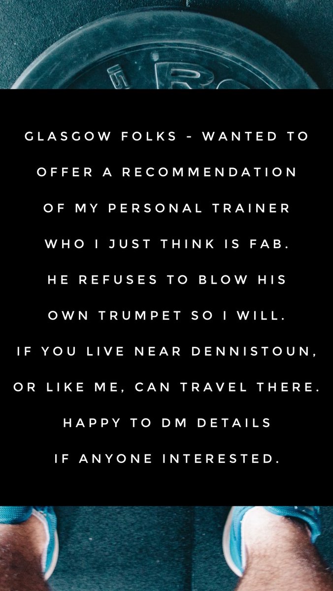 If looking for a personal trainer in Glasgow then Mike is brilliant. Really made me feel fitter and stronger.