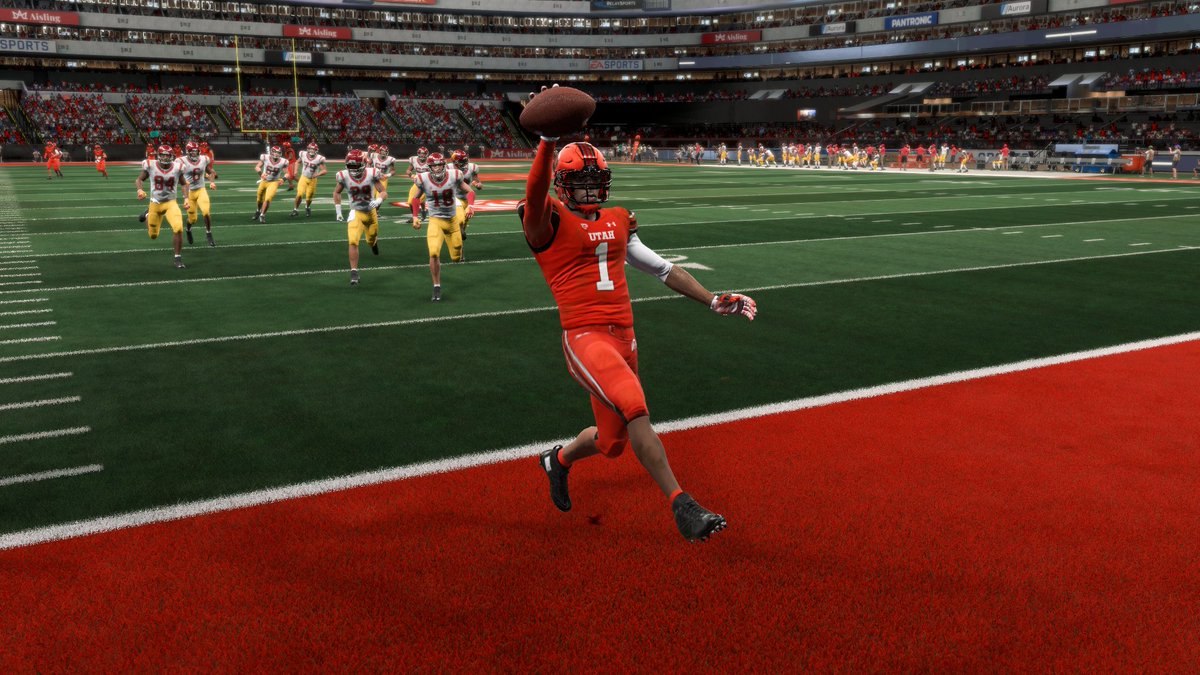 tywizzler's tweet image. A crazy third game of the #Playoffs goes final. No. 11 Utah wins at home in a Pac-12 duel against No. 22 USC, 34-26. This pick-six by @NBAxJay1 seals the deal for the Utes and USC was unable to score on their final drive. Utah avenges an early season loss in Los Angeles.
