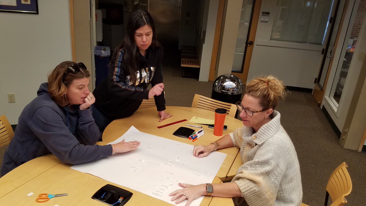 SabrinaMcD's tweet photo. Teachers from @OakGroveSD @AlumRockUnion @BerryessaUSD making math #conceptmaps #saturdayteachers #EMpowered19 #KCIMath @KCImaths @krausecenter https://t.co/4Yw6wMWbbb