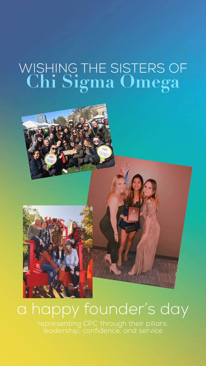 Happy founders day to one of our five sororities, <a href="/ChiSigmaOmega/">ΧΣΩ</a>! We hope you all have an amazing day and appreciate all of you for what you do for the council!