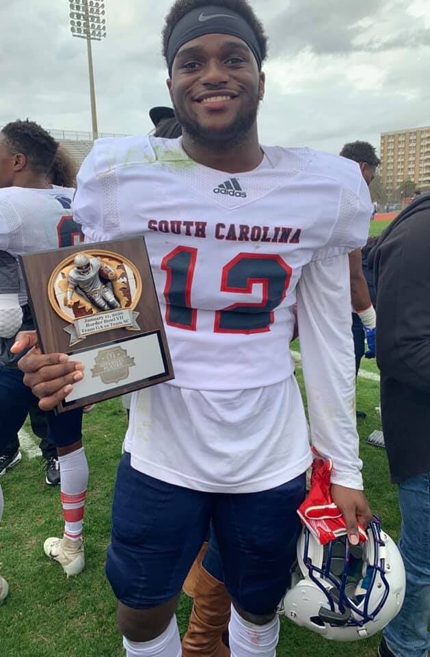 Great day to be a Warhorse! LB De’Shawn Watson- Defensive Player of the Game. WR Dallyon Creech- Co-Offensive Player of the Game. #MountUp #WarhorseFamily