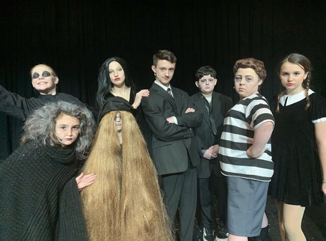 HGPTheater's tweet photo. Congrats to future #HGPDrama member Donny Holdren (Class of 2024) on an amazing run as Gomez in The Addams Family! @TheDramaClubPA @HolyGhostPrep #ThinkTheater #ThinkGhost https://t.co/69xJbFOpMr