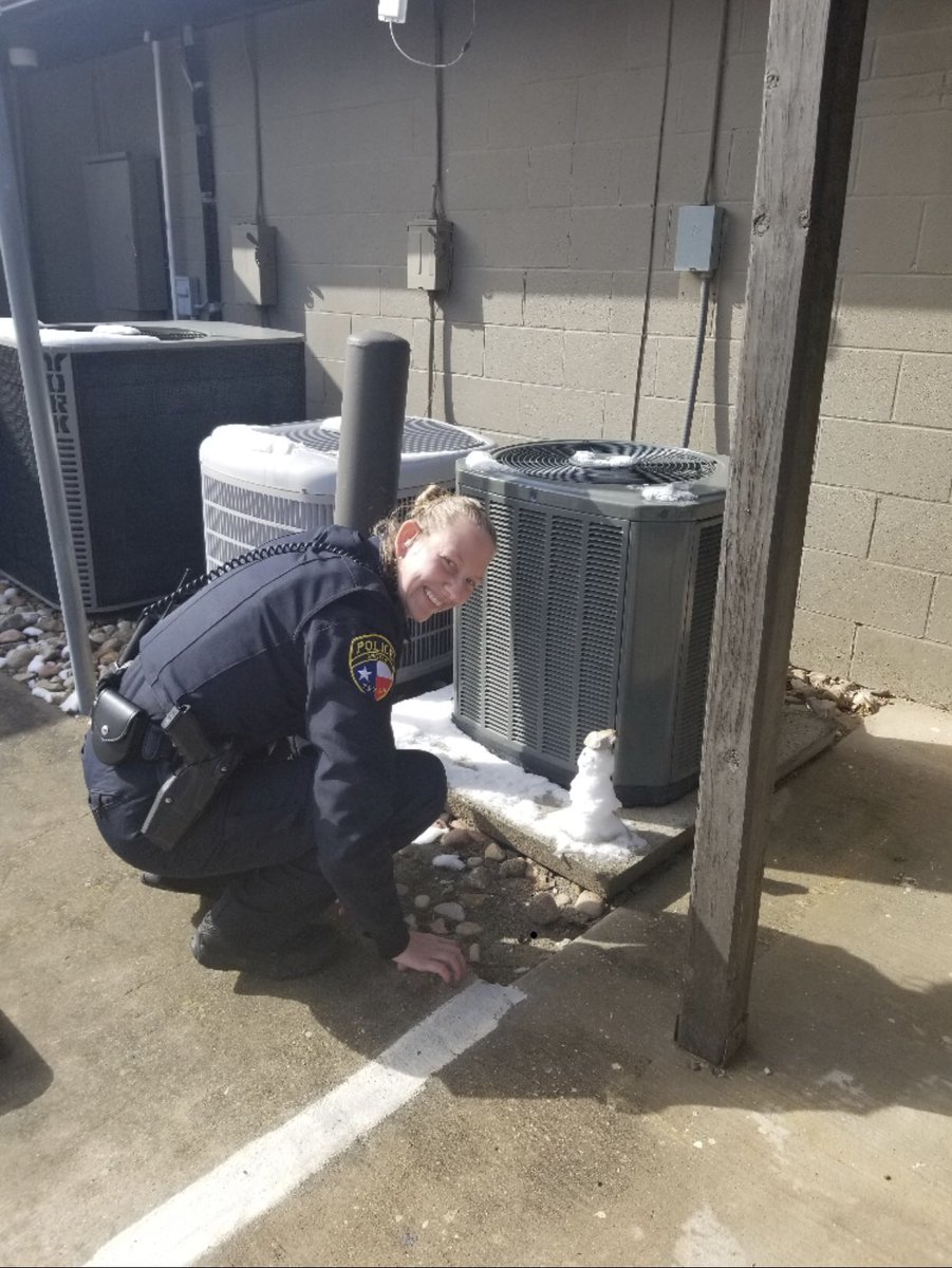 ArgylePD's tweet photo. We received several reports of “suspicious” figures around town today.  Turns out we’re not used to this snow stuff around here. ❄️ https://t.co/6ngMHWyO9t