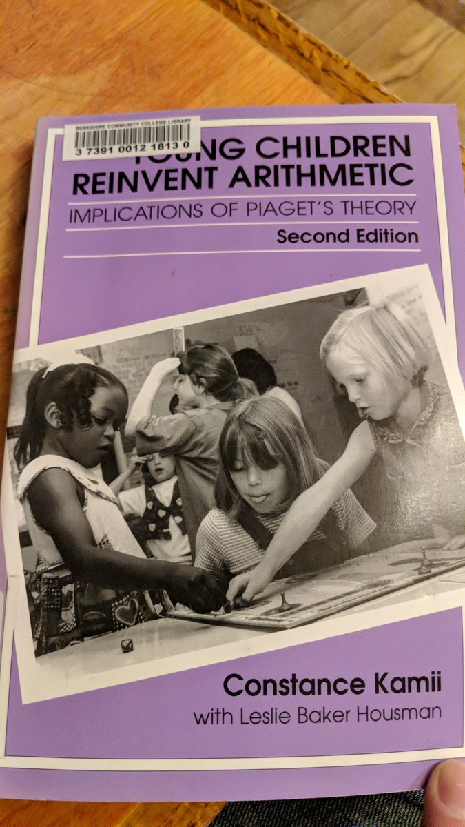 Photo of the cover of the book "Young Children Reinvent Arithmetic".