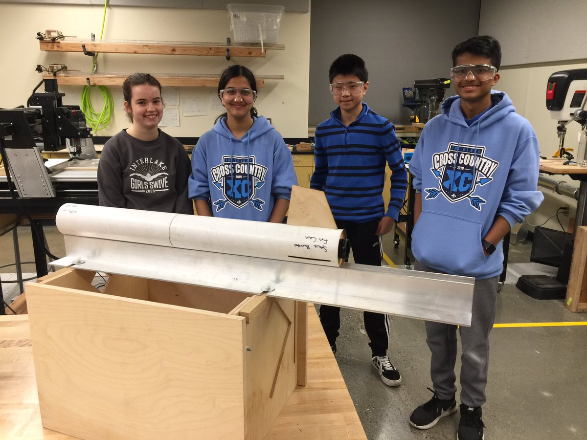 Parts looking like a rocket!  Interlake TARC also joined us for a day of rocketry fun. Go Saints!  #TARC2020