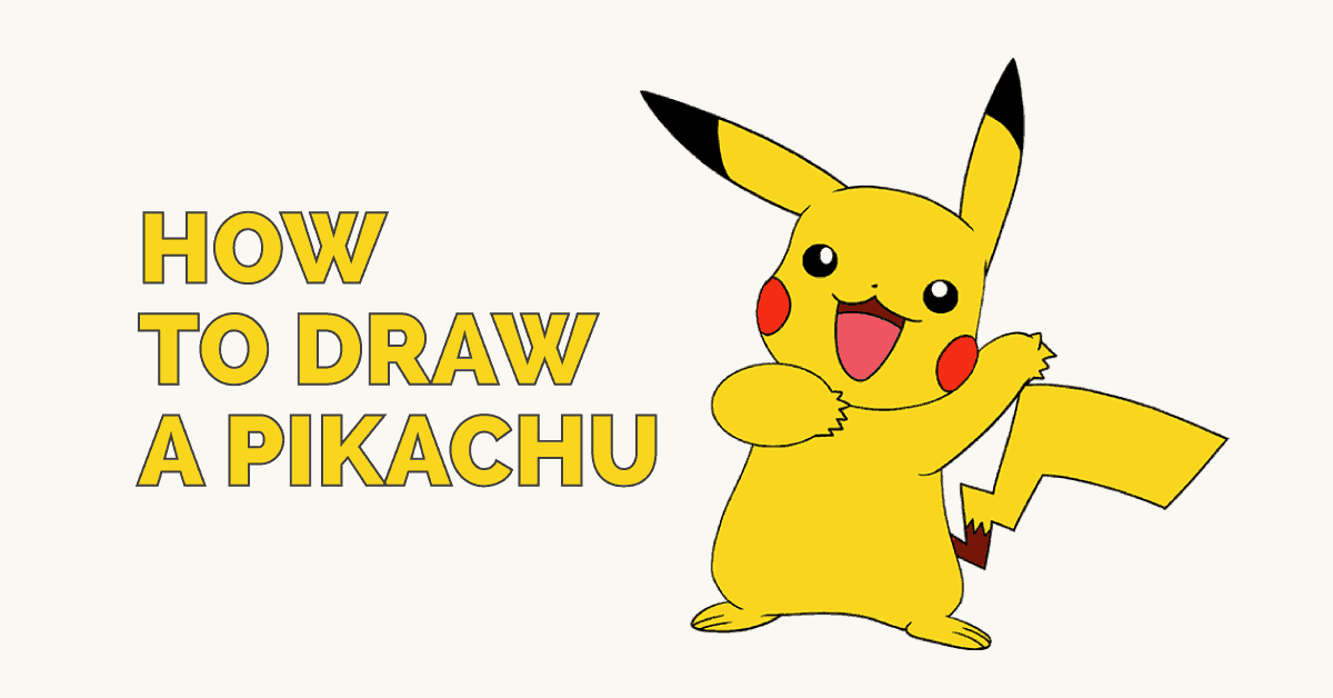 HOW TO DRAW PIKACHU (POKÉMON) 