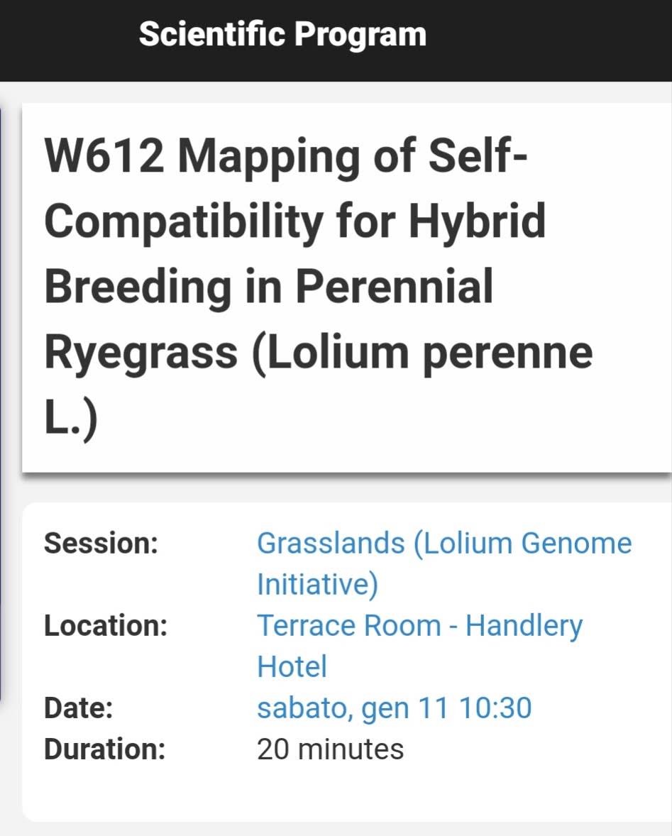 So excited to be representing <a href="/MolecPlantBreed/">Mol. Plant Breeding</a> and <a href="/PlantHUB_EU/">PlantHUB</a> at #PAGXXVIII in San Diego! Come to my talk in you're interested in grasses/reproduction biology/genetic mapping!