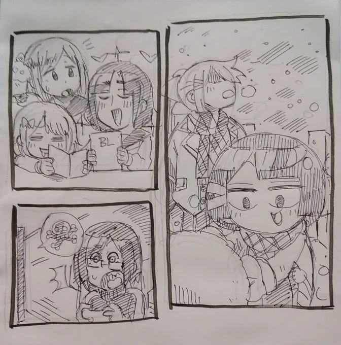 寝る前のらくがき達 