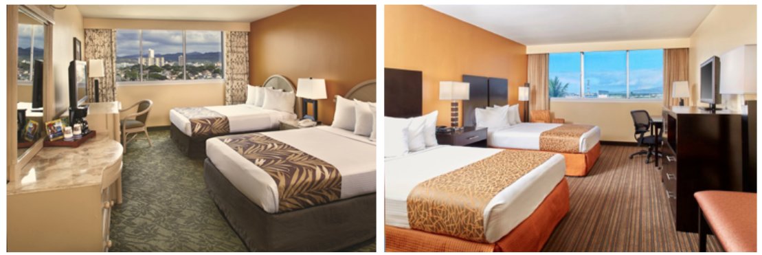 YNGetaway's tweet image. Which room do you think you would end up in if you booked a "cheap holiday"?

These are 2 rooms in the same hotel being advertised as "Double Room".  

Would you give the better room to someone paying less?  No....
#Travel #Holiday #YourNextGetaway #CheapForAReason