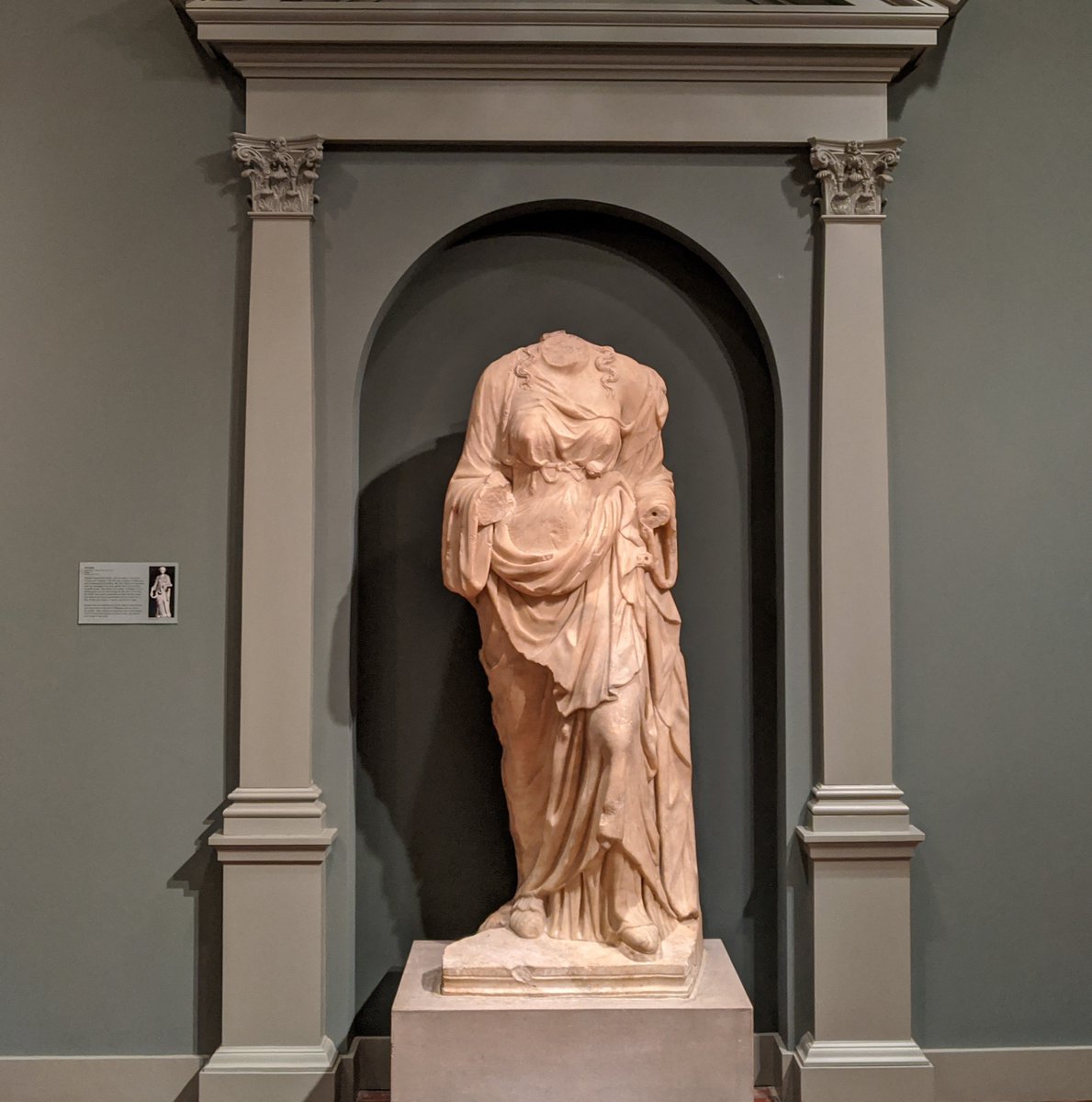 WorcesterArt's tweet photo. #2020Flora! 23 works have been selected from our galleries to be interpreted by top floral designers in the Worcester region. What arrangement will go with this sculpture of Hygieia? Find out January 23! https://t.co/WmsdrUeX6n https://t.co/AIne8Ju8wz