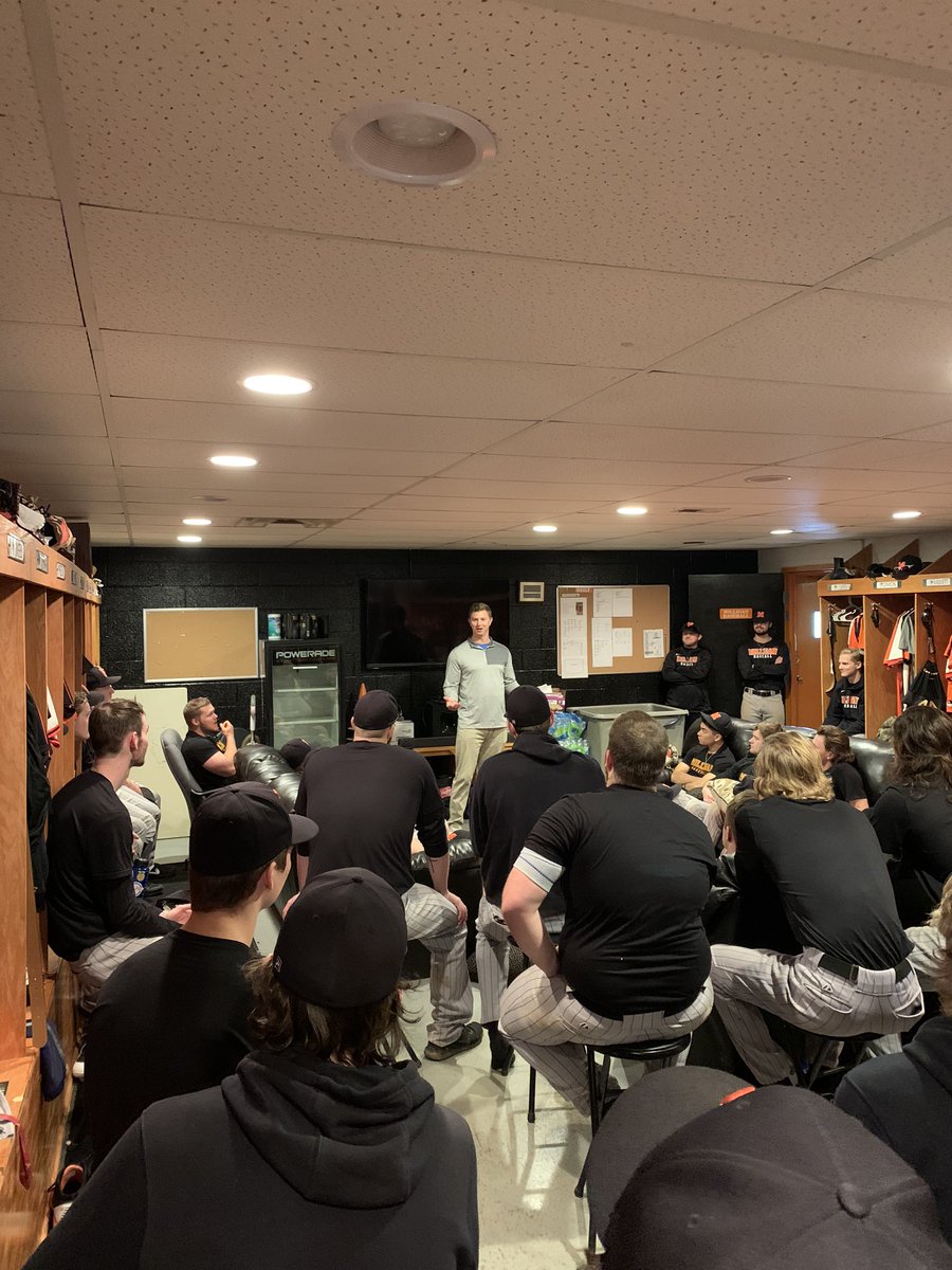 BuffsBB's tweet photo. Huge thank you to baseball alum Wesley Jones speaking to our guys yesterday! https://t.co/zeL4J9kzPy