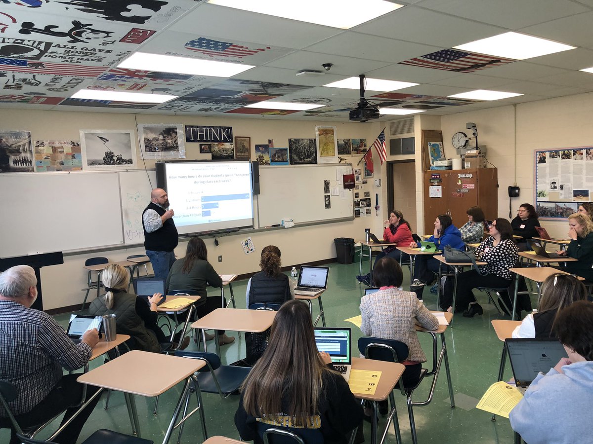 A full house for <a href="/keithschoch/">Keith Schoch</a> today at #EdCampHAT! He is sharing his “tech treasures”!