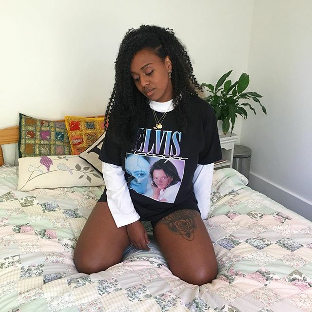 stuffscruff's tweet image. The beautiful @_goldsalt_ in my Elvis Crespo Tee looking 🔥 🔥🔥🔥🔥🔥LITTY