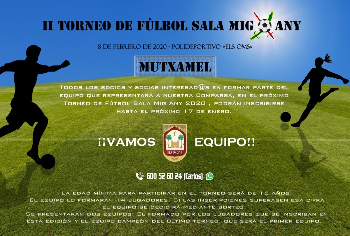 elsPacos's tweet photo. ⚽ Te apuntas?! 😉 https://t.co/X3tXTXJJox