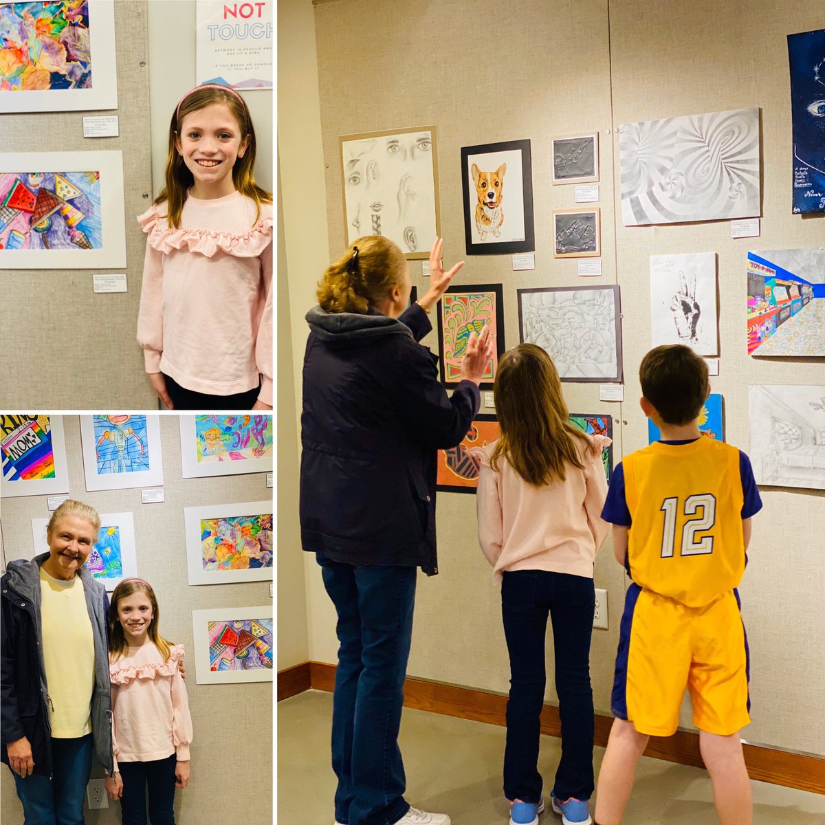 CourtneyKHardy's tweet photo. So proud of our East Side’s talented artists and our amazing art teacher @mary_kaltreider! Especially this little artist! Some great work at CCSD’s Keidoscope Fine Arts Showcase  from all of our area schools! #EastSideEaglePride https://t.co/4sG5M6RnXy