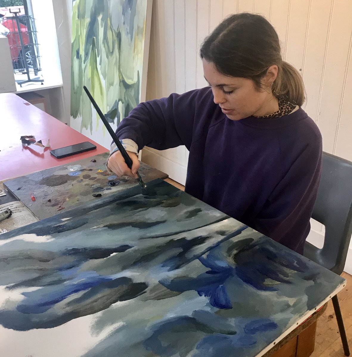 Thanks everyone who came to welcome our #artistsinresudence today in Sprout - they will be there all month (various times &amp; days) it will be exciting to see how things develop, do pop in! <a href="/MaddieRoseHills/">Maddie Rose Hills</a> <a href="/printsandjam/">Andrea Robinson</a> @wandsworth_arts