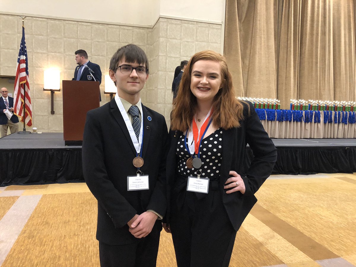 DecaTHS's tweet photo. Just a few of Taunton DECA’s mini award recipients from the @mass_DECA District 8 Conference. #findyourfire #mad8 https://t.co/FpwczZNFmN