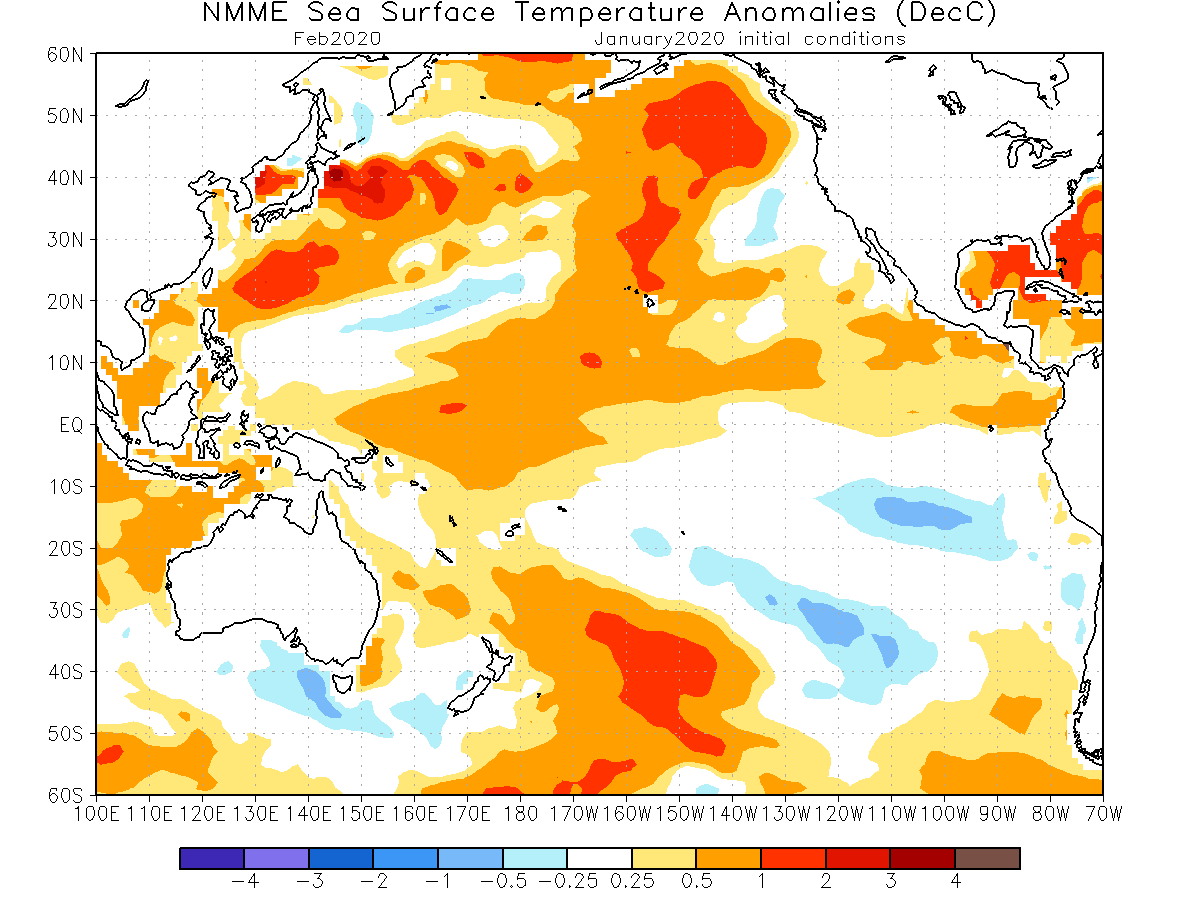 vvanesaug's tweet image. Proyecciones del #hotblob cercano a #NuevaZelanda indican que es poco probable que llegue a #Chile. 
Para #junio2020 la anomalía de #TSM será de 1 ºC.

#BurbujaCaliente #AnomalíaPositiva #OcéanoPacífico #PronósticosNuméricos
