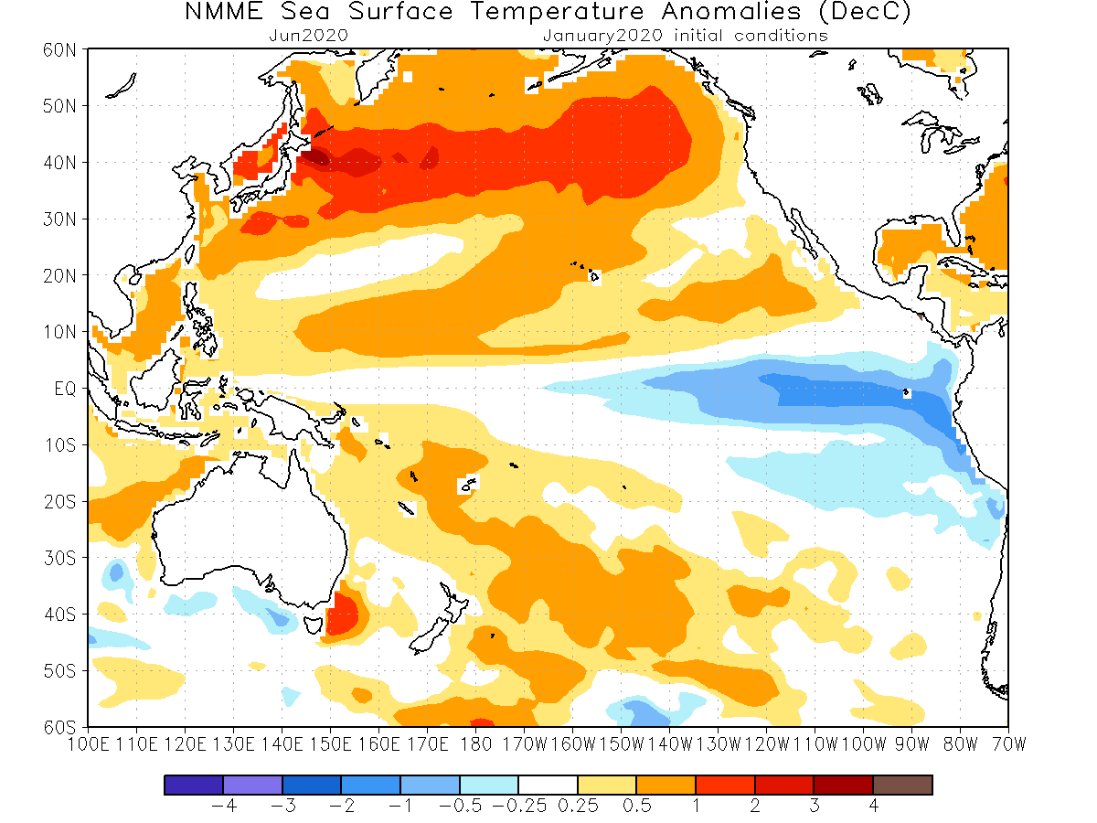 vvanesaug's tweet image. Proyecciones del #hotblob cercano a #NuevaZelanda indican que es poco probable que llegue a #Chile. 
Para #junio2020 la anomalía de #TSM será de 1 ºC.

#BurbujaCaliente #AnomalíaPositiva #OcéanoPacífico #PronósticosNuméricos