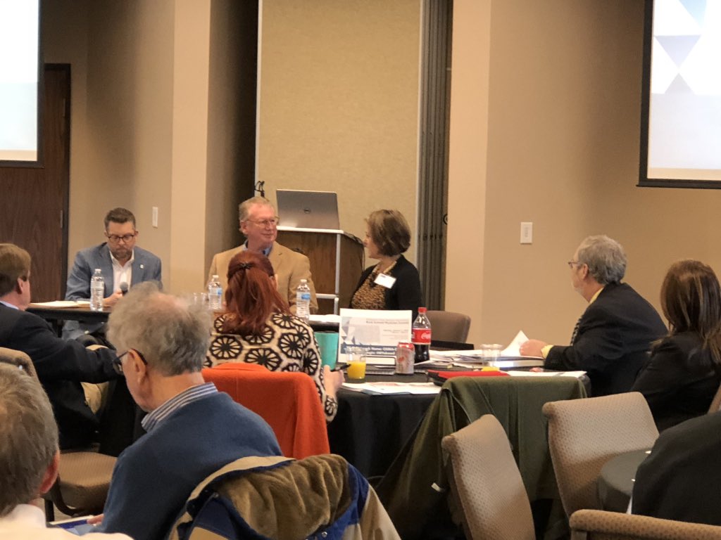 OKMed's tweet photo. Wonderful turnout for today’s Rural Physician Summit. Thank you to @HealthyOklahoma Commissioner Gary Cox, @marcus_mcentire and @GregOklahoma, as well as our incredible rural physicians for braving the cold to@join us today. #okmed #rps2020 https://t.co/CPrdsxu1Md