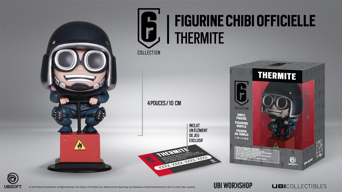 Th3_Recruit's tweet photo. Petit #Concours du samedi les potes ! 🎁
🔁 RT + FOLLOW 
Pour tenter de gagner un chibis #RainbowSixSiege Thermite
🏁 TAS : 31/01/20
🍀 Bonne chance à toutes &amp; à tous ! https://t.co/PTnukXWrkz