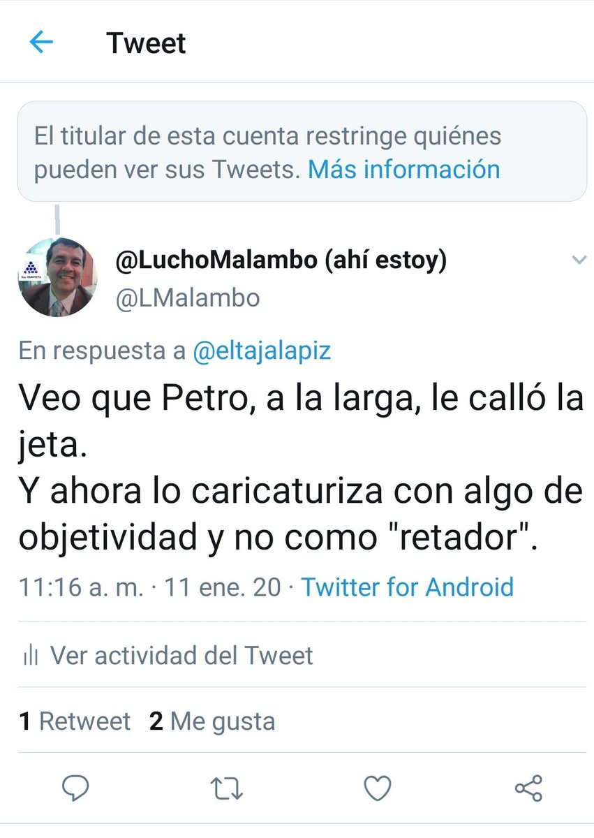 LMalambo's tweet photo. @eltajalapiz Jajajaja

Era de esperarse del cobarde. https://t.co/ztUgZ9UcUT