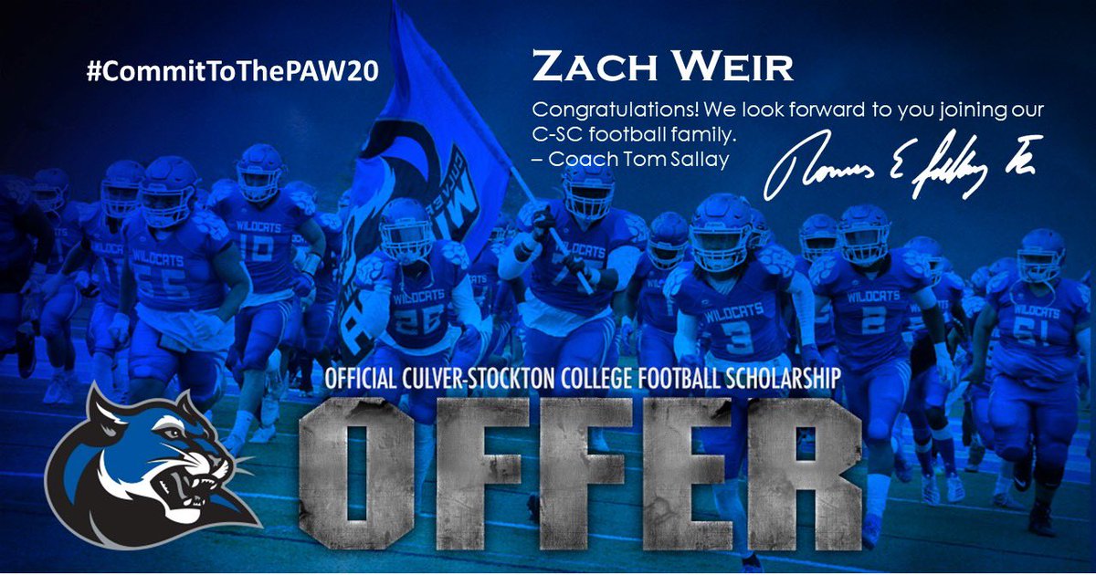 Zach2535's tweet photo. Very thankful to receive a scholarship offer from Culver-Stockton. Thanks to @CoachCutshaw and @CoachSallayCSC for this great opportunity. https://t.co/XV20BShnpC