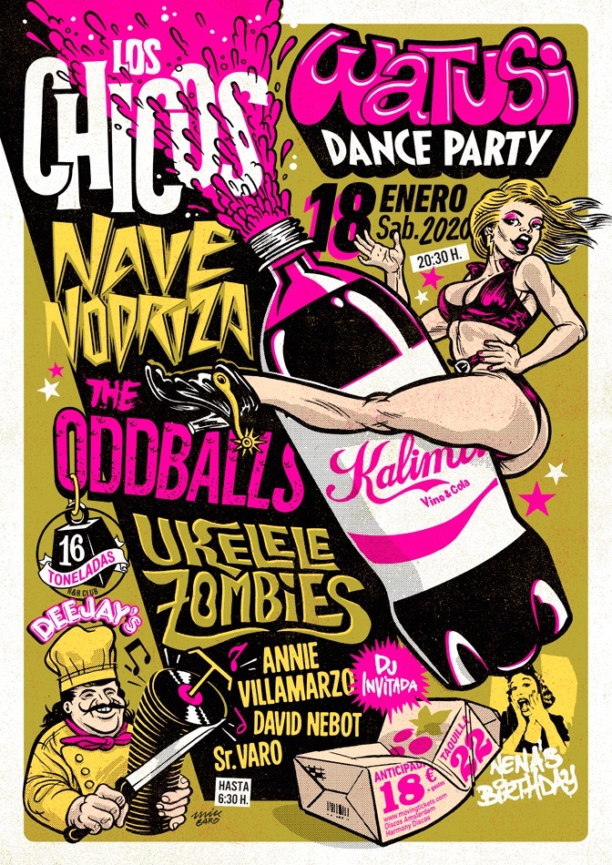 movingtickets's tweet photo. Una semana para el 1er FIESTÓN #WatusiDanceparty de 2020 🥳🥳🥳 El 18ENE en @16_Toneladas #Valencia #LosChicos, #NaveNodriza, #TheOddballs #UkeleleZombies y #SrVaro, #DavidNebot y #AnnieVillamarzoDjs a los platos 🙃
Pilla aquí 🎫 https://t.co/I7CJDpiYbN 🎫 tus tickets! https://t.co/hhMHTjMupt