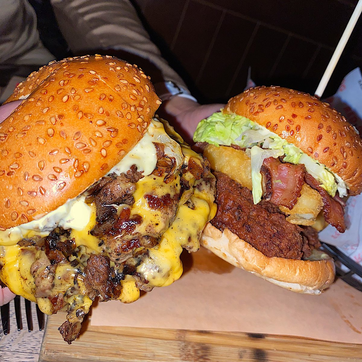 Even though January was supposed to be a 'healthy month' I couldn't resist a these burgers and I don't regret it one bit  want a cheat day? Try Red Dog Saloon 