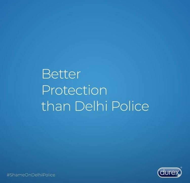 VerySorrykar's tweet photo. Durex Trolling #DelhiPollice https://t.co/TgZYpObmtl