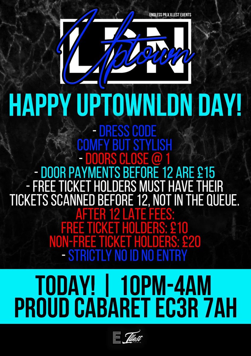 illestevents_'s tweet photo. #UptownLdn 🥂🥂 https://t.co/wJIlfCAIic