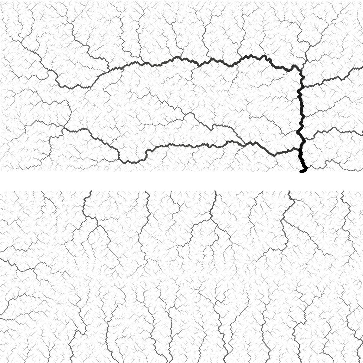 enricobertuzzo's tweet photo. Are you into synthetic river networks? Our R-package #OCNet is finally on #CRAN ! https://t.co/IcRyOHWo7q https://t.co/KQIDxSW1kZ