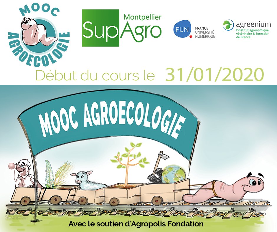 CFChili's tweet photo. ⚠️ Inscripción abierta para el curso en linea MOOC Agroecologia #MoocAE

📅 Inicio del curso : 31 de enero 

¡Para todos y gratuito! Este curso permite descubrir, profundizar o revisar las bases de la agro-ecología. 

Inscricpiones 👉 https://t.co/01Vdxrm7dF https://t.co/lENRZqaOB1