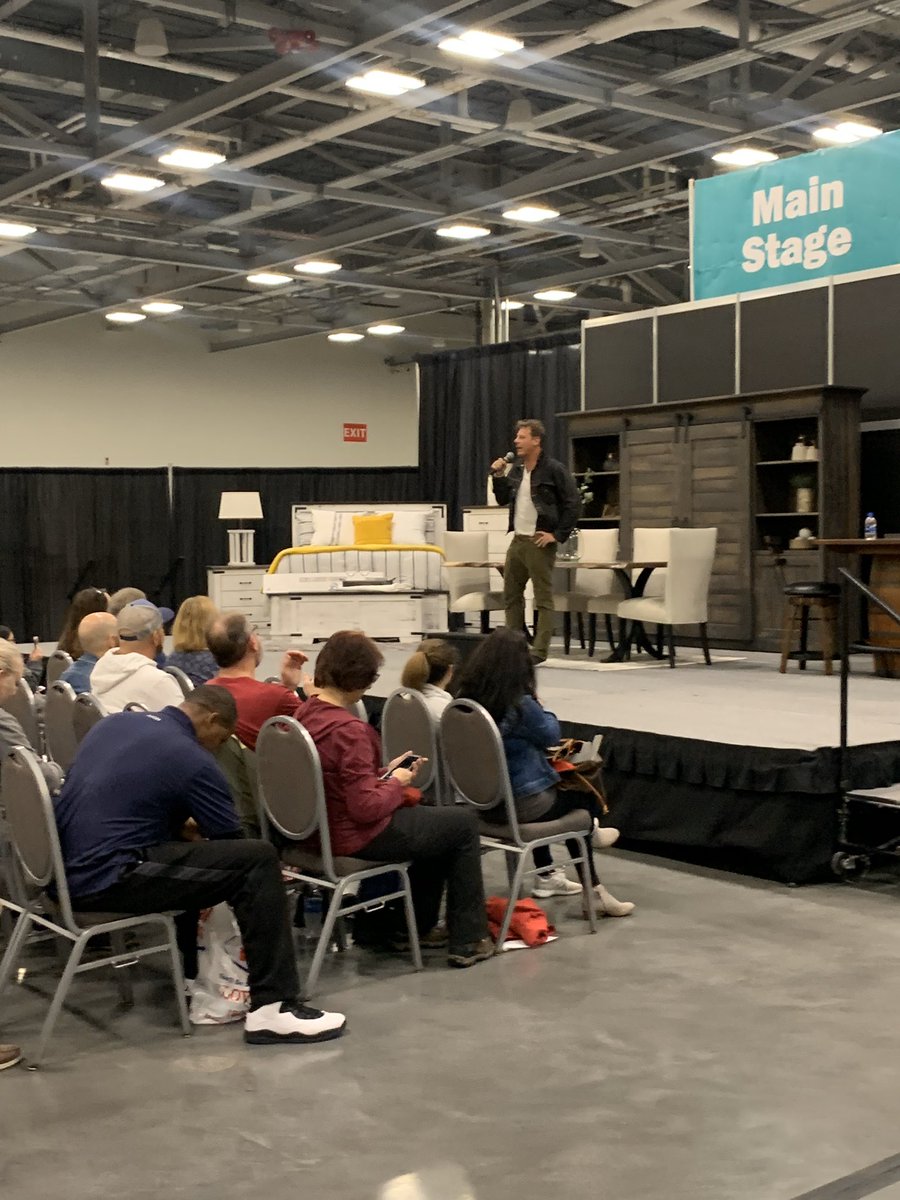 Listen to <a href="/typennington/">Ty Pennington</a> share his stories LIVE on the Main Stage now! #OhioHomeShow