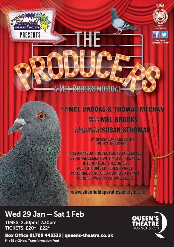 **WIN 2 TICKETS TO THE PRODUCERS!**

Head over to our Facebook page now to enter our free competition to win tickets to the show at the <a href="/QueensTheatreH/">Queen's Theatre Hornchurch</a>! Winner announced on Saturday 25th January! Good luck!
#IWantToBeAProducer