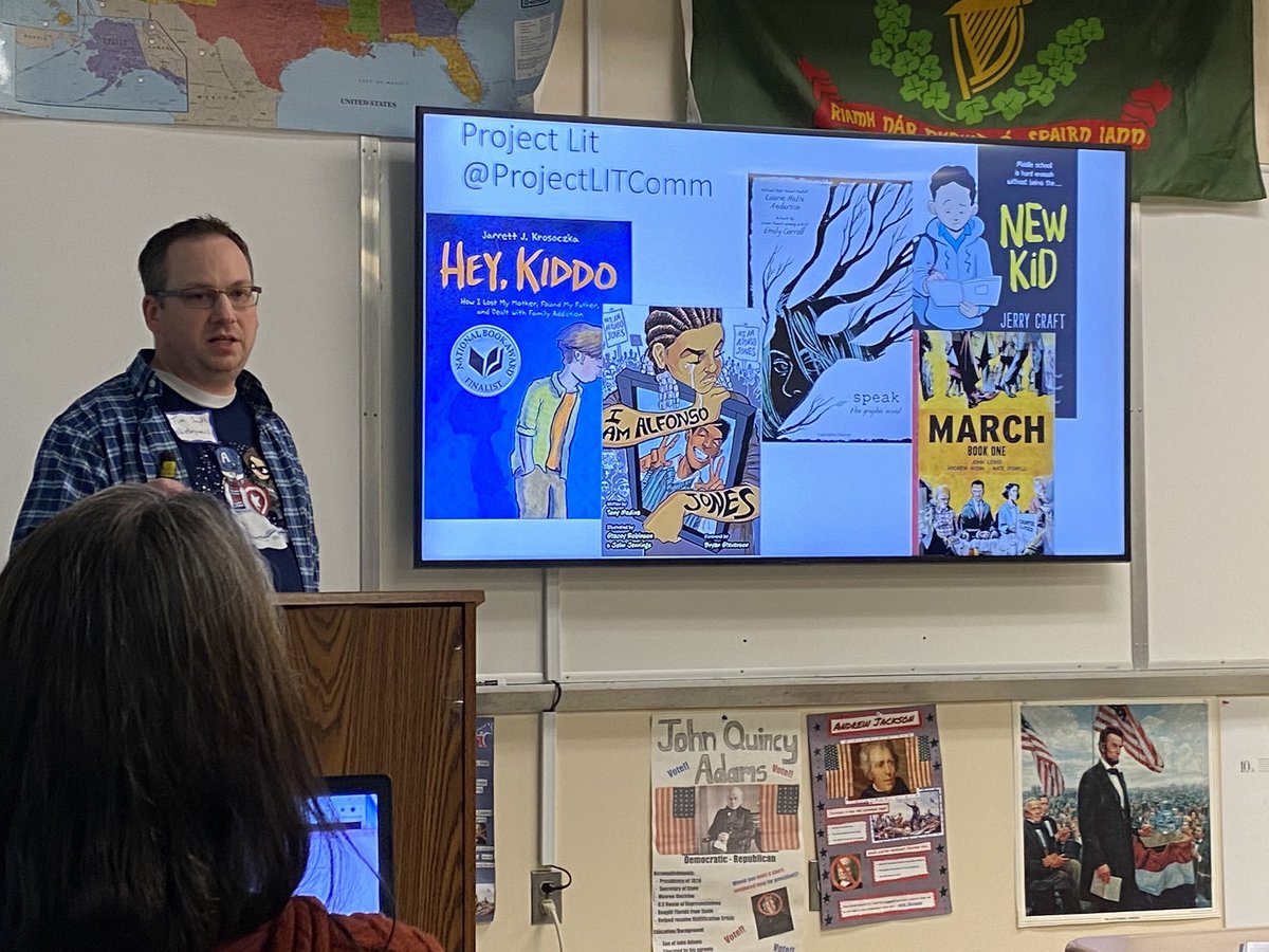 I began my comics in education journey during my Masters program at <a href="/GMercyU/">Gwynedd Mercy Univ</a> - so Merv travels with me for every presentation! Thank you for having me <a href="/EdCampHAT/">EdCampHAT</a>