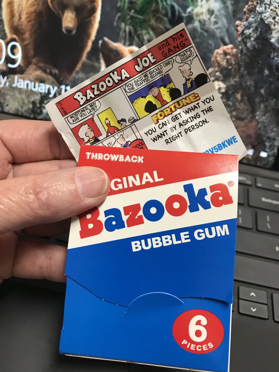 BordwellPam's tweet photo. Who remembers Bazooka Bubble Gum? #Throwback #Great memories #Comic #Greatbubbles @SeanBrownD133 @WeidmanJess @paul_harger https://t.co/x6Rj3MTz0h