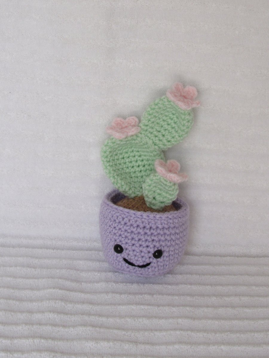 Nikkiscraftshop's tweet photo. This cute little purple cactus is now up in my shop! She is the perfect plant of anyone who tend to over love their plants (like me!)
https://t.co/mtOeFrpw1A
#stuffedcactus #cactustoy #crochet #amigurumi #crochetcactus #deskdecor #officedecor https://t.co/00np1x9pFM