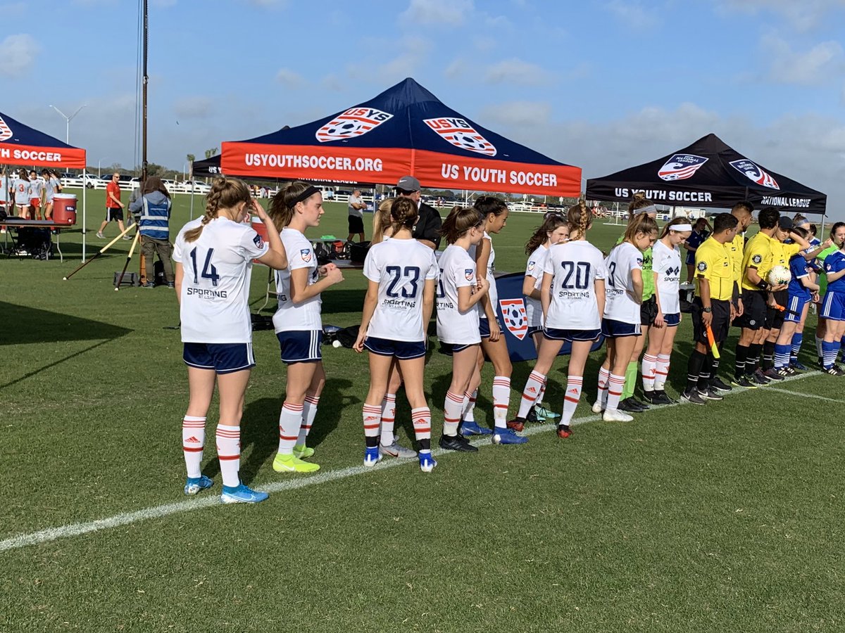 SportingRD2004's tweet photo. @SportingSTL Red Devils win today 2-0 over LGN United(NYE) We have all to play for tomorrow in our final @NationalLeague game. Girls were dominant on the ball today despite the 18mph winds. @MOyouthSoccer #EarnYourPlace https://t.co/6p56uROHwW