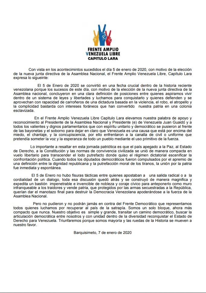 Frente Amplio Lara tweet media