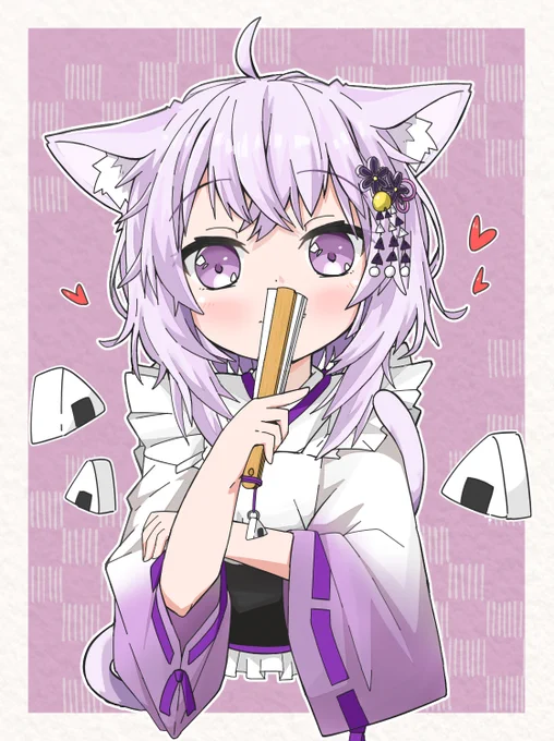 #猫又おかゆ 
#絵かゆ 
遅くなっちゃったけど14万人おめでとおおおお!!?????????????????? 
