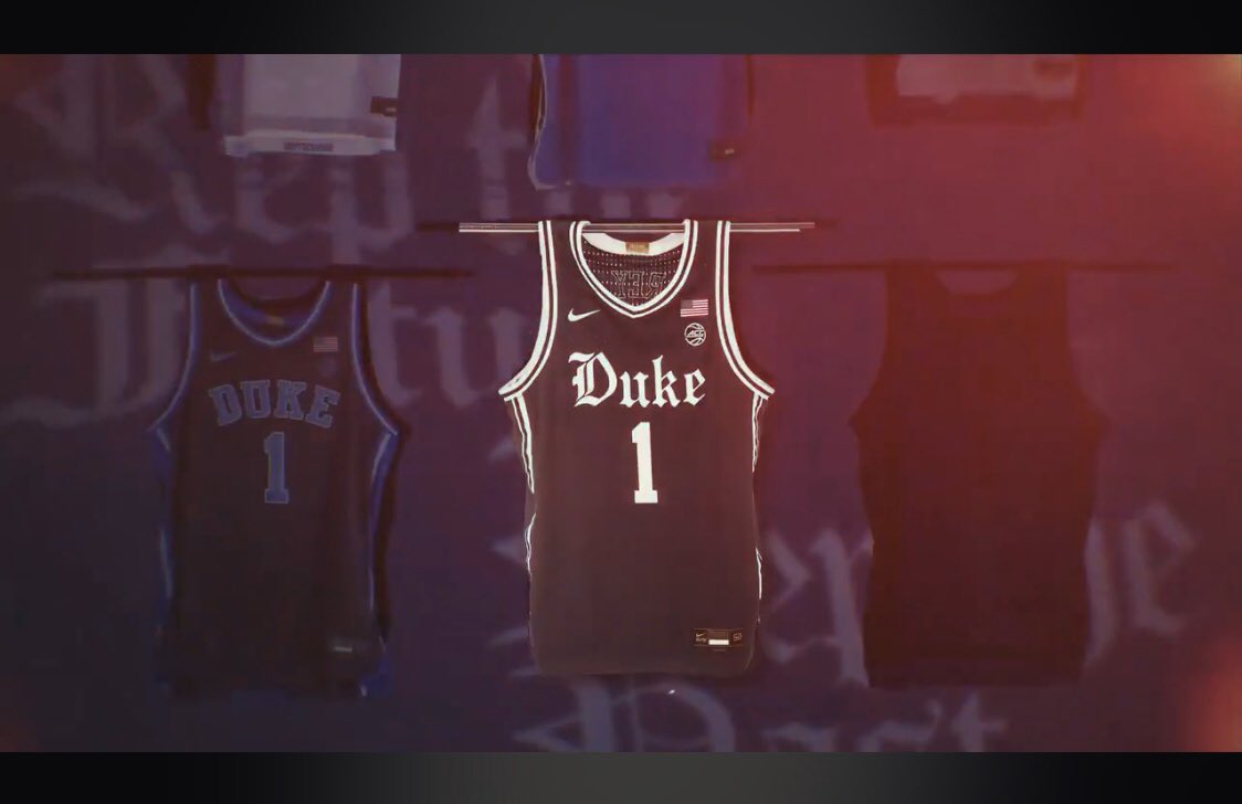 UpdateDuke's tweet image. New jersey’s for Duke officially unveiled.