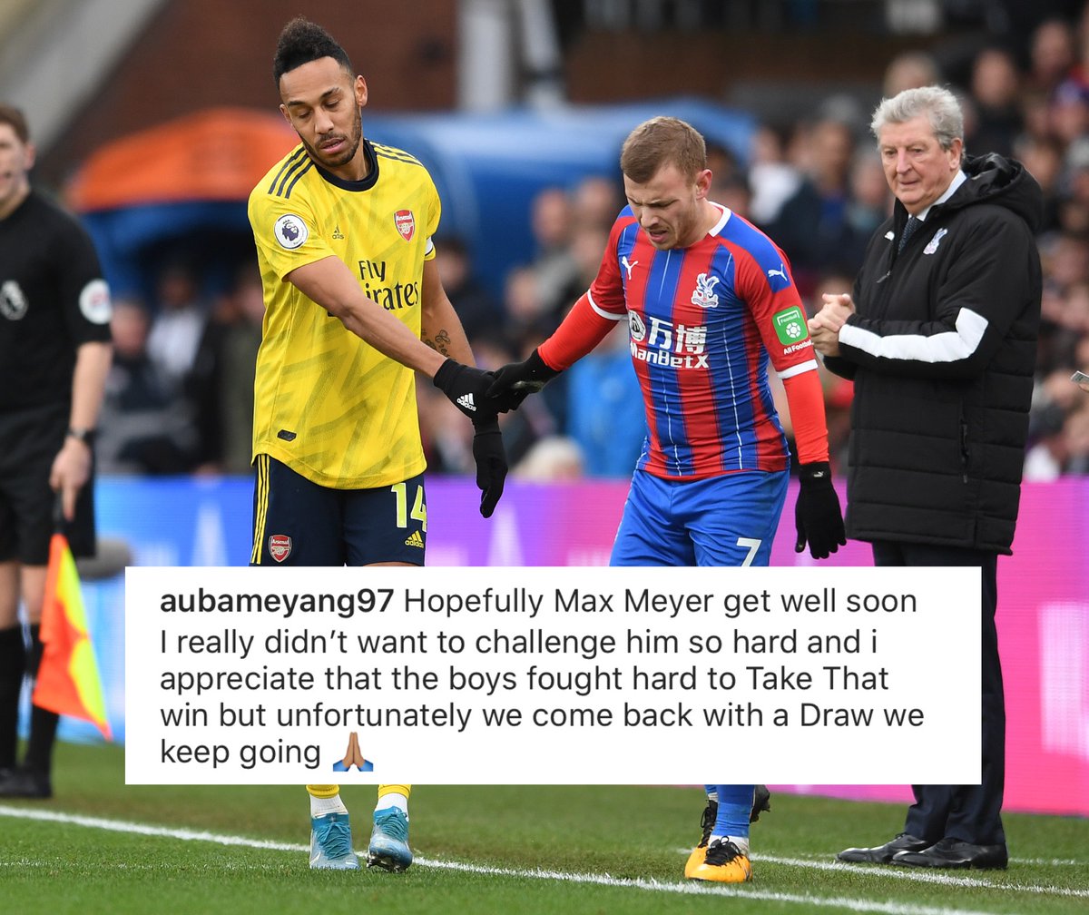 Arsenal's tweet photo. 💛 @Aubameyang7 

#CRYARS https://t.co/pbY1MSZnq9
