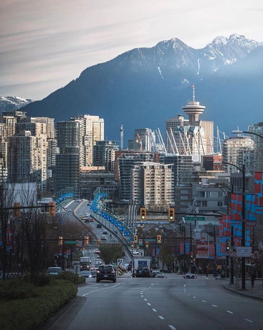 PortLiving's tweet photo. Looking North along Cambie Street is one of our favourite views of the downtown Vancouver skyline. Where are your favourite views of the city? #myMountPleasant https://t.co/cqHIEQBhZX