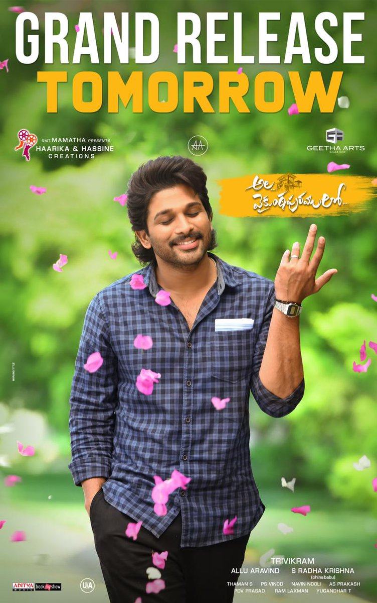 Meharlucky5's tweet photo. Get ready for a Fun filled Sankranthi with #AVPLFestFromTomorrow #AVPLRampageFromTMRW
#AlaVaikunthapurramuloo @alluarjun #Trivikram @hegdepooja @MusicThaman https://t.co/cxzi8Lzyp6