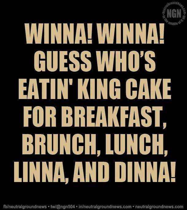 NGN504's tweet photo. It's the greatest! You win ever time! βοΈπ°π€€
https://t.co/WSoBFI9EbH β In the middle of it all. #NGside #NOLA #NewOrleans #KingCake #MardiGras https://t.co/aL5iHh2xmU