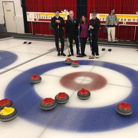 calgarycurlclub's tweet photo. Congratulations to our CCC Thursday Open league team, Team Mackay on their 8 ender! Team Members Adam Mackay, Glen Steward, Rhonda Goldberg, and Barry Adamson! #eightender #curling #curlingcanada #curlingalberta https://t.co/rvuzJTXl78
